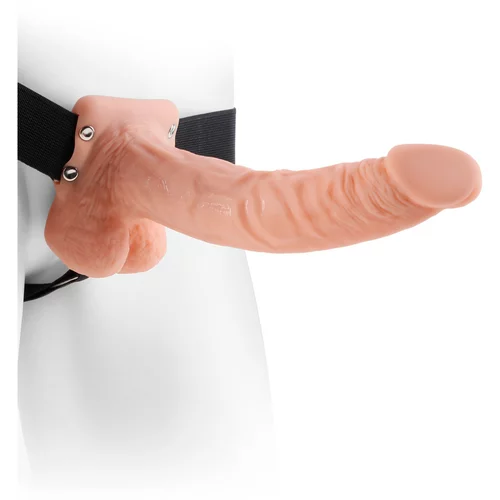 Fetish Fantasy Series Hollow Strap-On with Balls - 24 cm