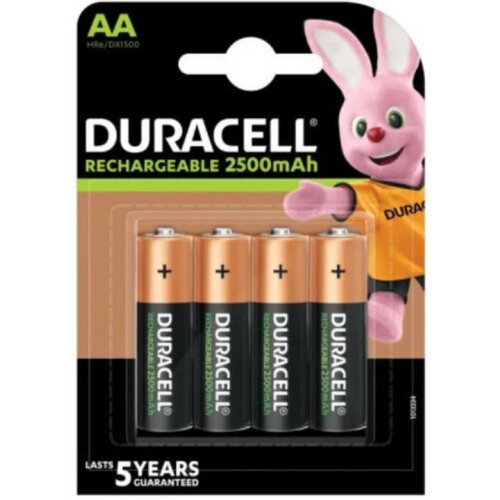 Duracell 2500mAh AA R6 MN1500, PAK4 CK,punjive NiMH baterije (rechargeable Duralock stay charged 5g) Slike