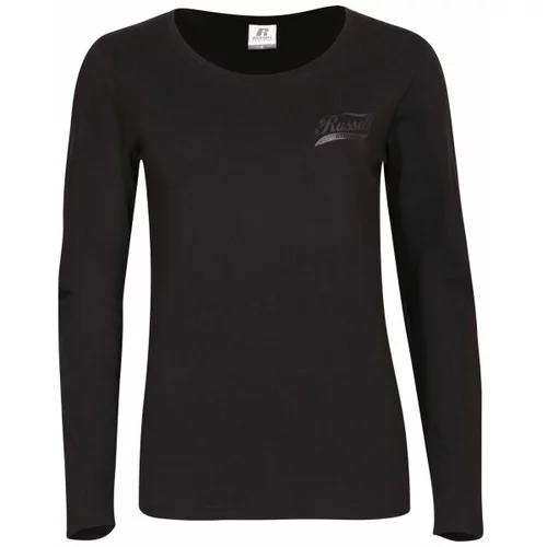 Russell Athletic LONG SLEEVE TEE SHIRT Ženska majica, crna, veličina