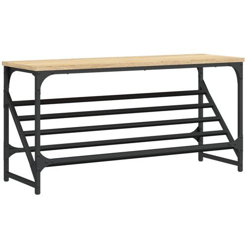 vidaXL Regal za čevlje sonoma hrast 90x30x45 cm inženirski les, (21024832) Cene