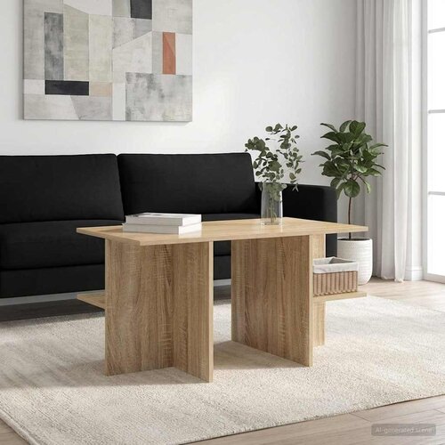  Kava Stol Hrast sonoma 87 x 50 x 45 cm Konstrukcijsko drvo Cijene