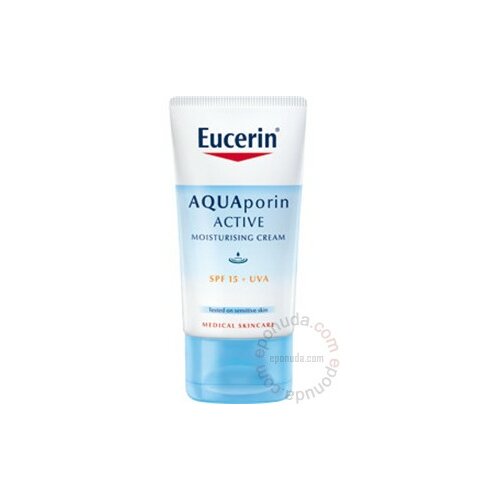 Eucerin AQUAporin ACTIVE SPF 15 + UVA hidrantna krema s UV zaštitom za sve tipove kože 40ml Slike