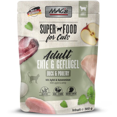 MAC&amp;#039;s MAC&amp;acute;s Cat Pouch 6 x 300 g - raca in perutnina Slike