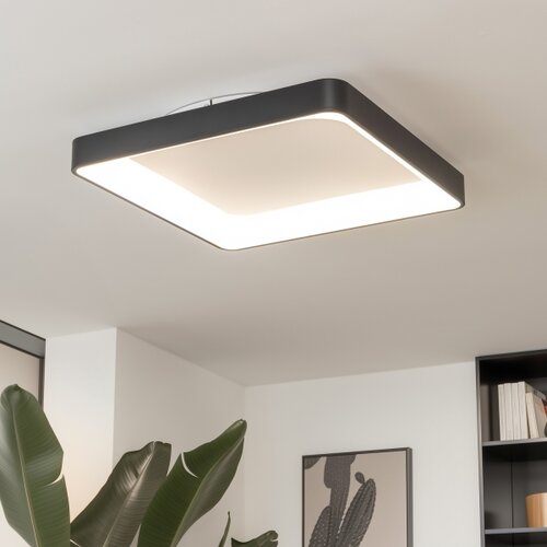  Brilagi - LED prigu&amp;scaron;iva plafonska svetiljka FALCON II LED/125W/230V 60x60 cm crna +daljinski upravljač Slike