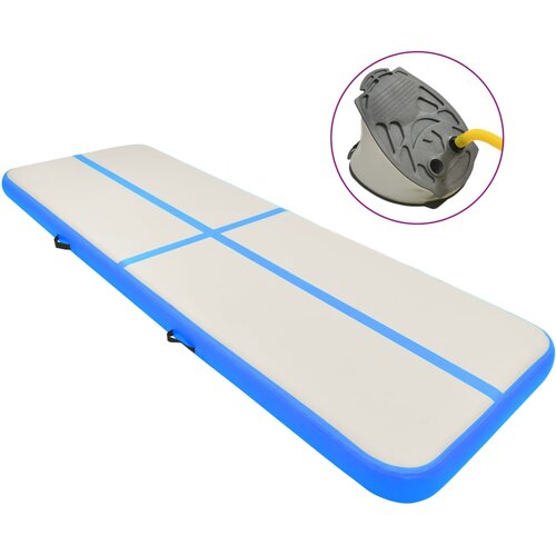  Strunjača na napuhavanje s crpkom 300 x 100 x 15 cm PVC plava Slike