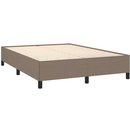 VidaXL okvir za krevet smeđesivi 140x200 cm od tkanine Slike