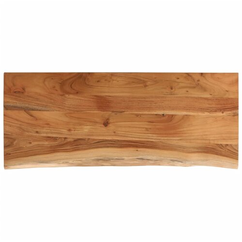 Stolna ploča 110x40x3,8 cm pravokutna od bagrema s živim rubom Slike