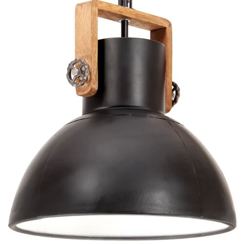 The Living Store Industrijska viseča svetilka 25 W črna okrogla 40 cm E27 - Viseča Svetilka, (21745069) Cene