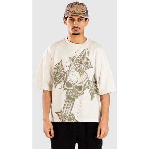 Affliction Cross T-shirt vintage white Cene