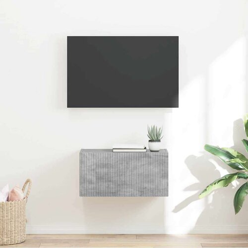 TV stenska omara Beton 60 x 31 x 29.5 cm Konstruiran les, (5000092123) Cene