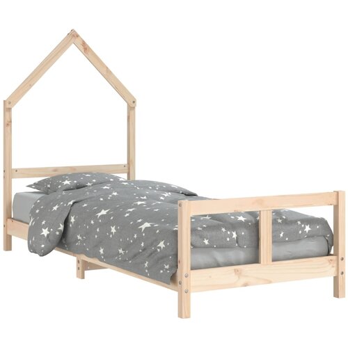 Maison Chic Otro&amp;scaron;ki posteljni okvir - Otro&amp;scaron;ki ležaj 80x200 cm trdna borovina-J2691, (21794290) Slike