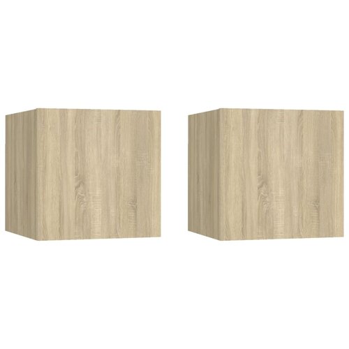 vidaXL Nočne omarice 2 kosa sonoma hrast 30,5x30x30 cm iverna plošča, (20733602) Cene