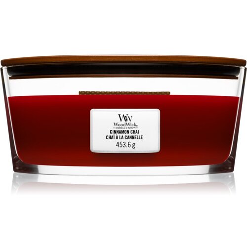 WoodWick Cinnamon Chai mirisna svijeća s drvenim fitiljem (hearthwick) 453 g Slike