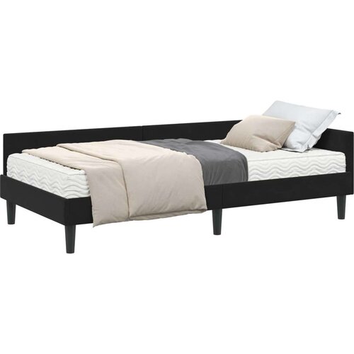  Kutni krevetni okvir s madracem Ostalo 2 pcs Crna Bar&amp;scaron;un Slike
