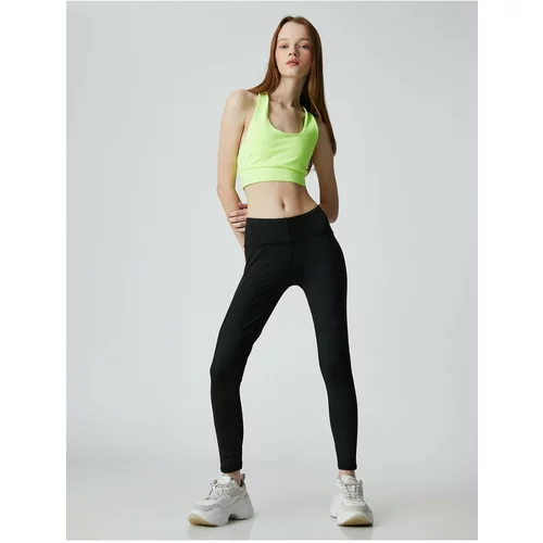 Koton Yoga Tights with Stitching Detail Normal Waist