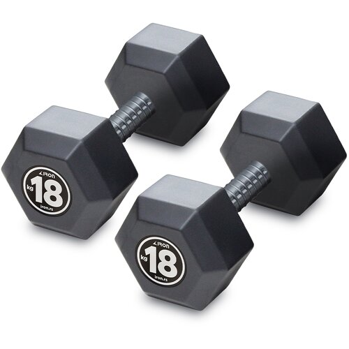 IRON SPORT bučice set, hex tegovi, 2x18kg Cene
