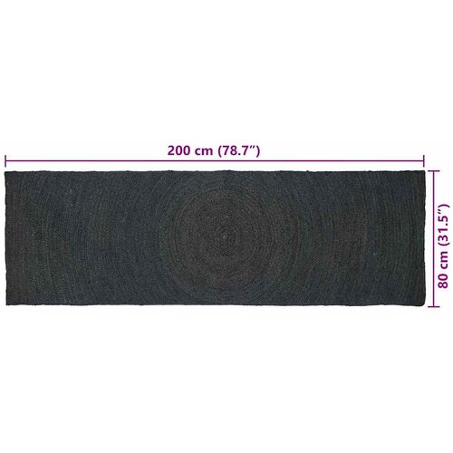  Tepisi za područja Tamnosiva 80 x 200 cm Juta Slike