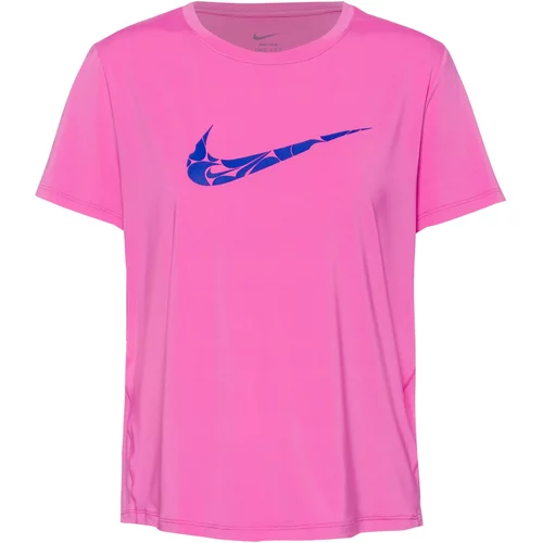 Nike Tehnička sportska majica 'ONE SWSH HBR' plava / roza