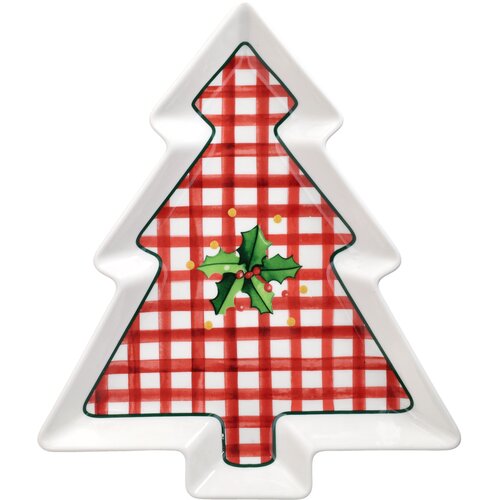 Tognana Tanjir Holly New Milk&amp;amp;C Xmas Brush, U obliku bora, 29x24 cm, &amp;Scaron;areni Slike