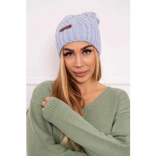 Kesi Cap with fleece Paulina K227 blue Slike