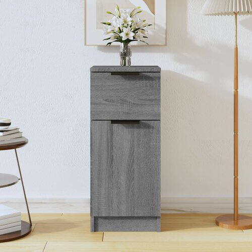 The Living Store Komoda siva sonoma 30x30x70 cm konstruiran les - Komoda, (21503236) Slike