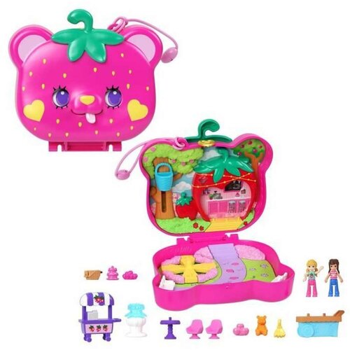  Mattel Polly Pocket: Jagodasti Patch Compact (HRD35), (22103136) Cene