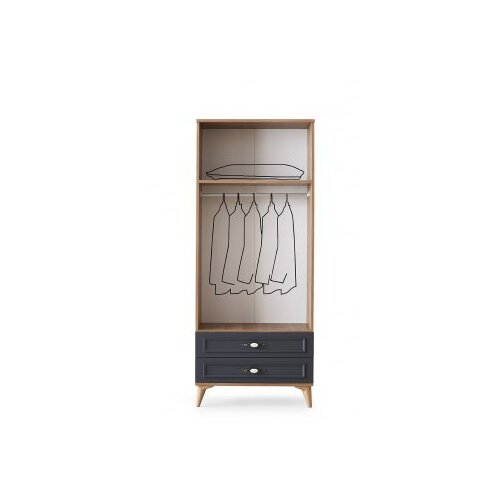 Hanah home garderober irmak 12229 oak anthracite Slike