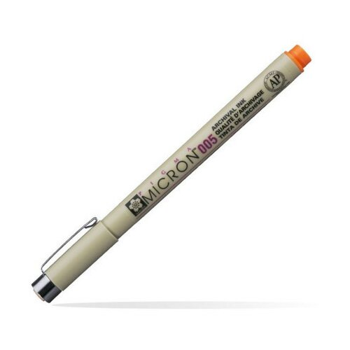 Pigma micron 005, liner, orange, 05, 0.2mm ( 672022 ) Cene
