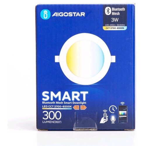 Aigostar led prigu&amp;scaron;iva ugradno svetlo LED/3W/230V 2700-6500K bela Slike