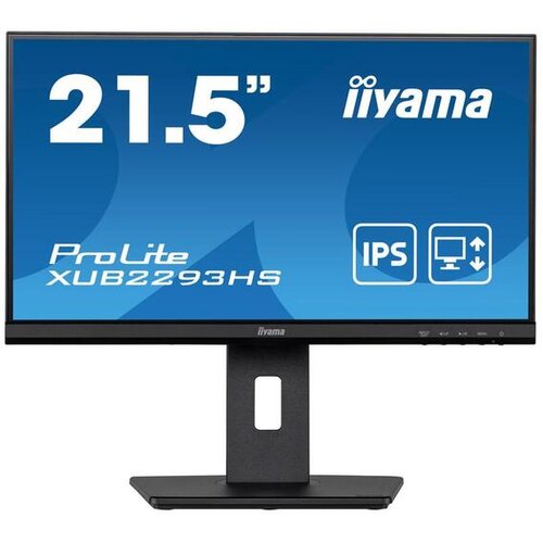Iiyama prolite monitor XUB2293HS-B5 22 ips plošča, 3-stranska zasnova brez robov, višinsko nastavljivo stojalo, hdmi, dp Cene