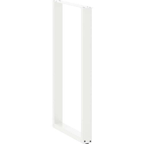  Noge za barsko mizo v obliki črke U, 2 kosa, bele, 60 x (110-111) cm, jeklo Slike