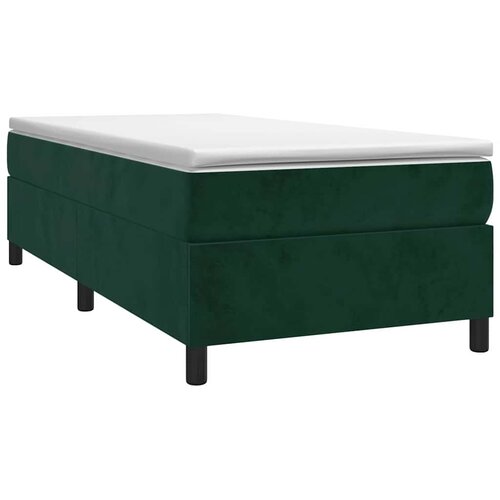 Box spring krevet s madracem tamnozeleni 80 x 200 cm bar&amp;scaron;unasti Slike