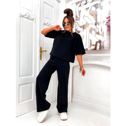 Resti Cotton women's set with flared pants Cene
