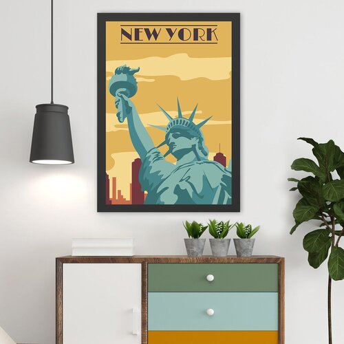 Wallity Uokvirena slika New York, 35x45 cm Cijene
