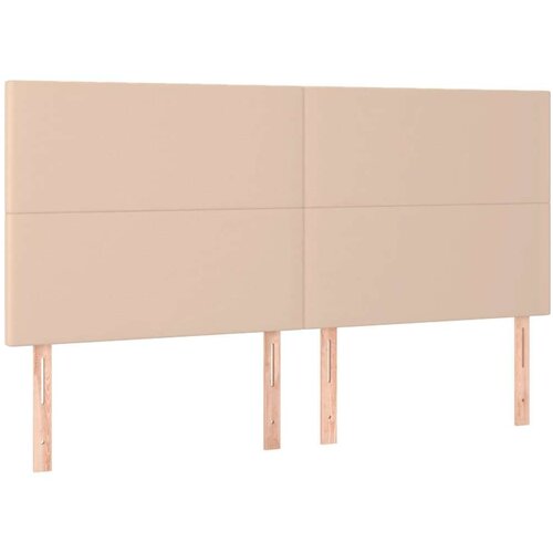  Uzglavlje boja cappuccina 180x5x118/128cm od umjetna koža Slike