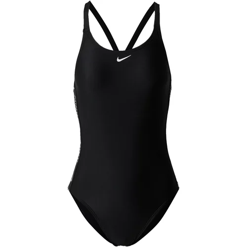 Nike Jednodijelni kupaći kostim crna / bijela
