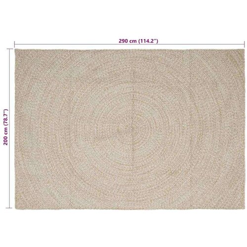  Tepih Prirodna i bijela 200 x 290 cm Juta Slike