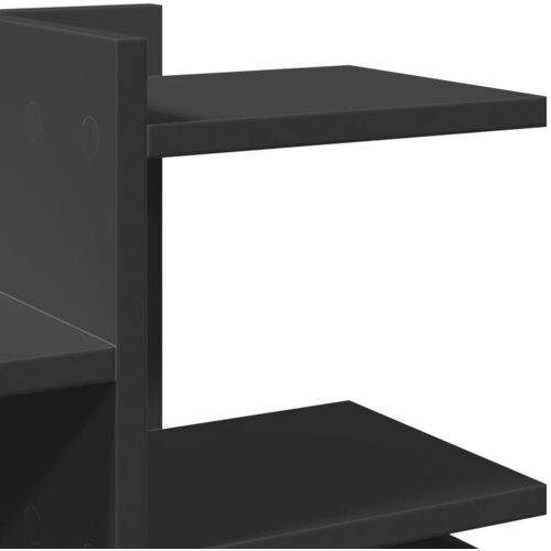 Organizator za stol crni 49 x 20 x 52,5 cm konstruirano drvo Slike