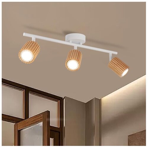  Brilagi - Spot svetiljka MODERN WOOD 3xGU10/8W/230V drvo/bela Cene