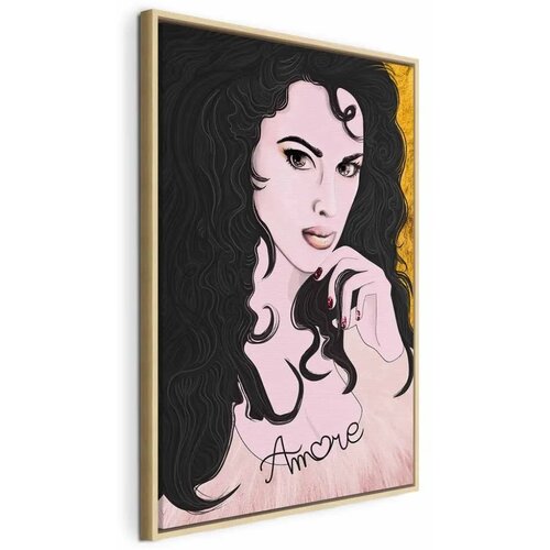  Slika - Amore Mio (1 Part) Vertical 40x60 U prirodnom drvenom okviru Cene