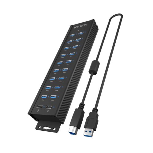 Icybox IB-HUB1720-U3 20 u 1 portni USB hub Cijene