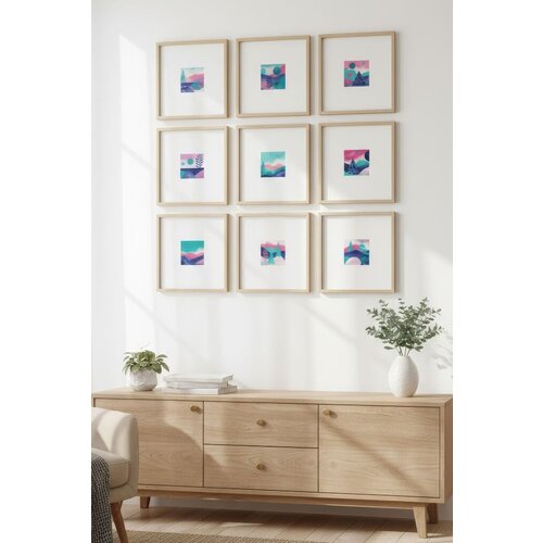 WALLXPERT Slika Huhu756, 30x30cm, 9 delova Cene