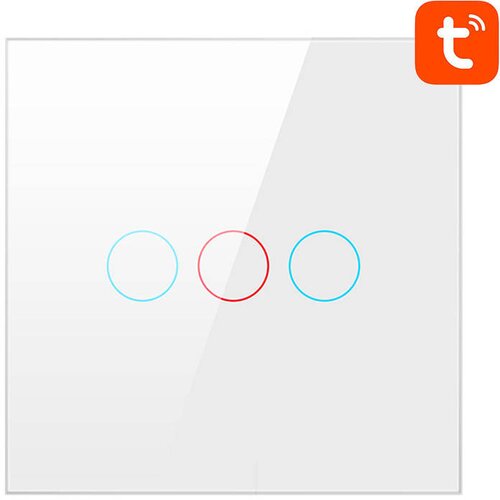 Avatto stikalo na dotik wifi TS02-EU-W3 triple tuya (belo), (20771422) Cene