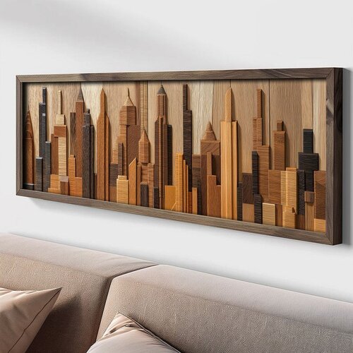 WALLXPERT LAC162-120 Multicolor Decorative Framed MDF Painting Slike