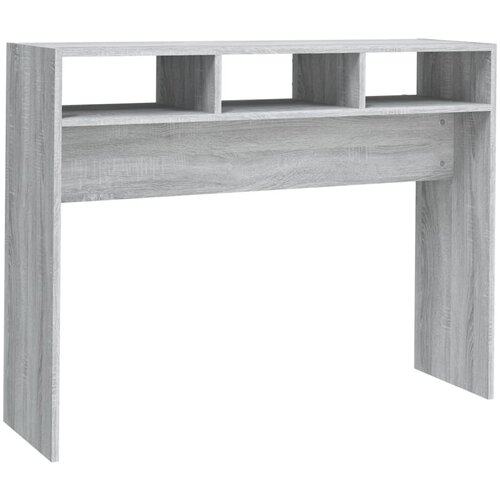 Maison Chic konzolna miza - miza ob steni siva sonoma 105x30x80 cm konstruiran les, (21786372) Cene