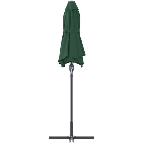  Vrtni suncobran Zelena 370 x 197 x 239 cm Poliester i aluminij Slike
