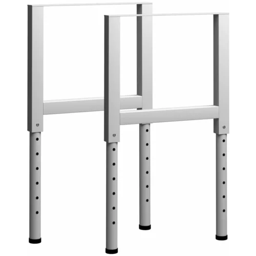  Okviri za radni stol 2 kom metalni 55 x (69 - 95,5) cm sivi