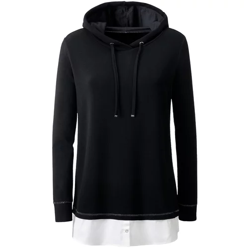 heine Sweater majica crna / bijela