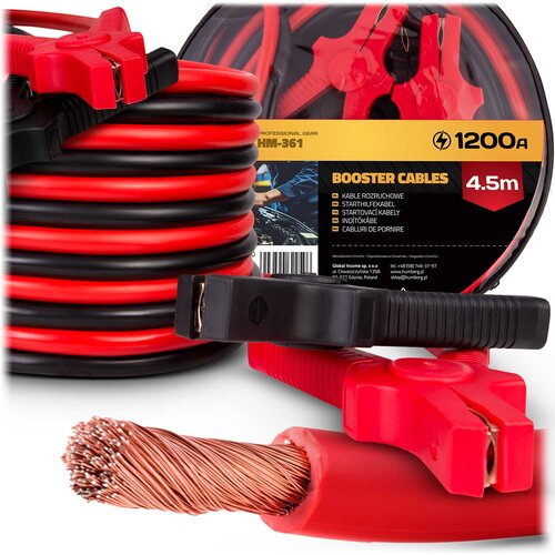 Humberg High-Performance 4.5m 1200A Jumper Cables by HM-361, (21740797) Cene