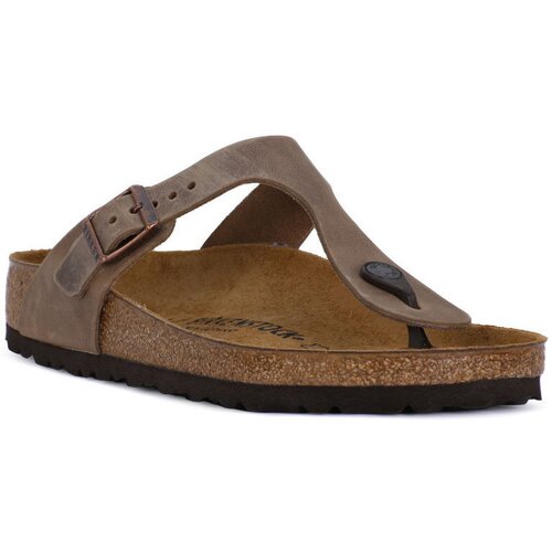 Birkenstock Natikači GIZEH BROWN OILED Kostanjeva Cene